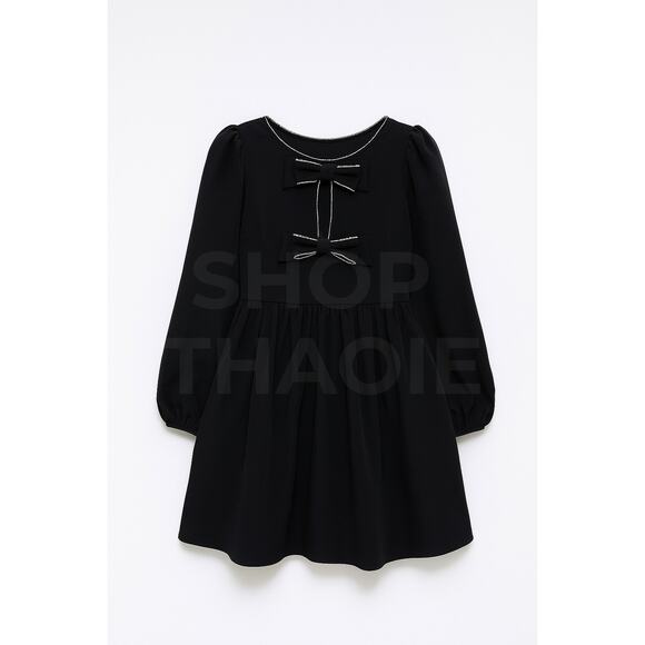 HYACINTH HOUSE Embellished Bow Blair Mini Dress Size L NWT - Picture 7 of 7